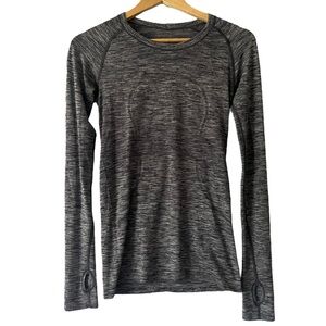 Lululemon Swiftly Tech Long Sleeve Gray Heathered Women's 6 Sporty Athletic